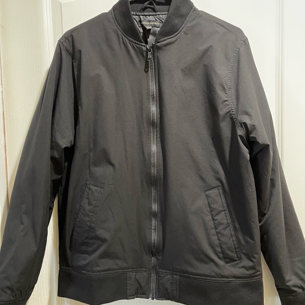 Men's Banana Republic Black Bomber Jacket